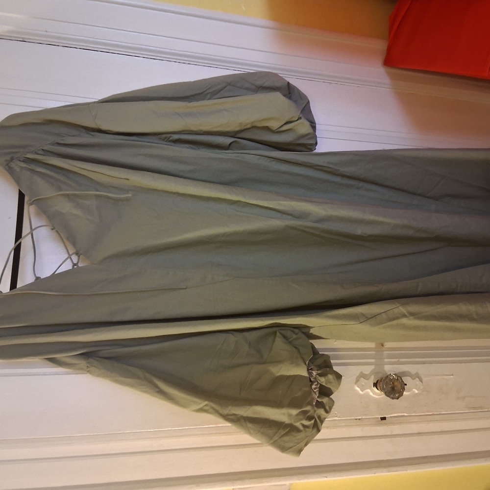 Olive Green Long Sleeve Dress